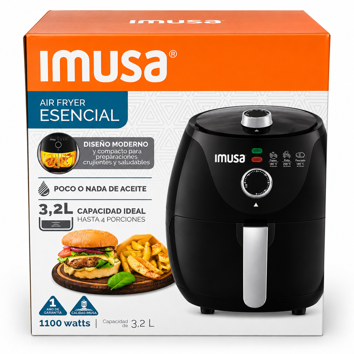 Freidora De Aire IMUSA - 3.2 Litros