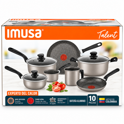 Juego De Ollas Imusa 10 Piezas Talent