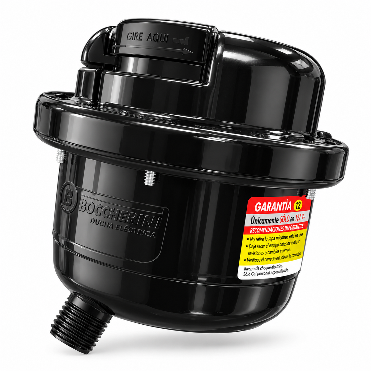 Ducha Regadera Slim 220V Negra