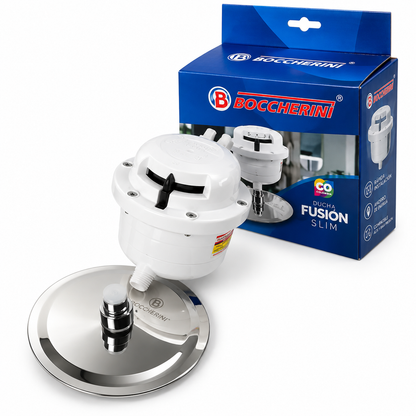 Ducha Eléctrica Boccherini 220 V Blanca Con Regadera