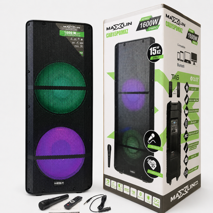 Cabina De Sonido Maxlin 15" Doble