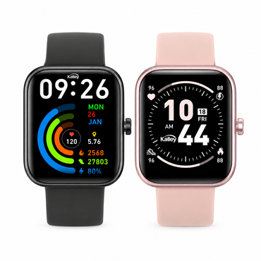 Combo 2 Relojes Inteligentes KALLEY K-CSW 46.48 MM Negro Y Rosado