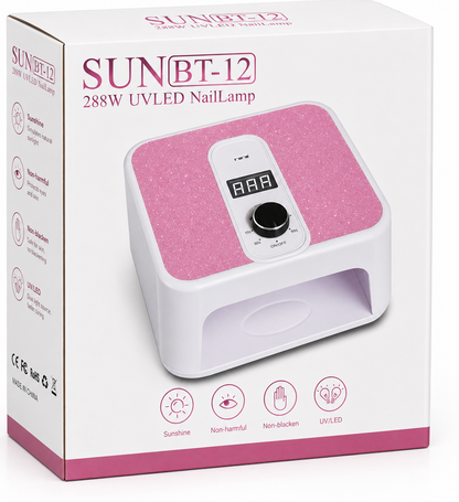 Lámpara UV LED para Uñas SUN BT-12 288 W 2 en 1