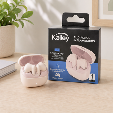 Auricular Kalley Inalámbricos Bluetooth In Ear K-AIR Rosados
