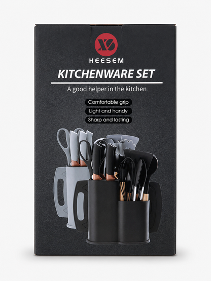 Set Cuchillos Con Soporte Y Tabla Of1
