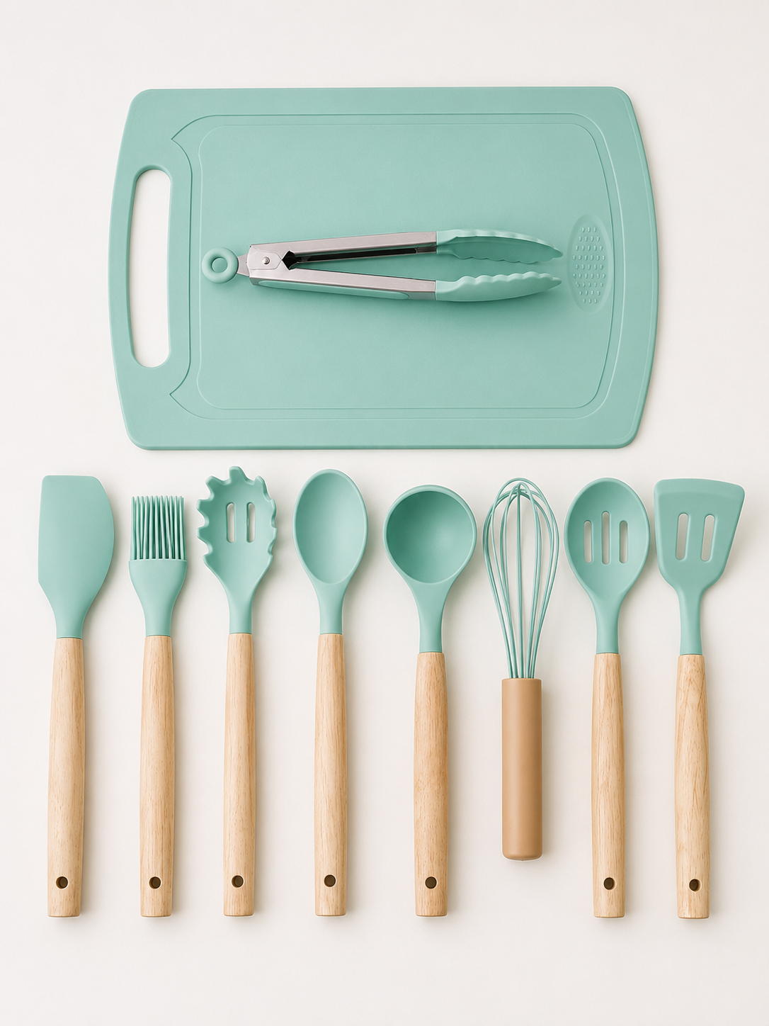 Set Cuchillos Con Soporte Y Tabla Of1