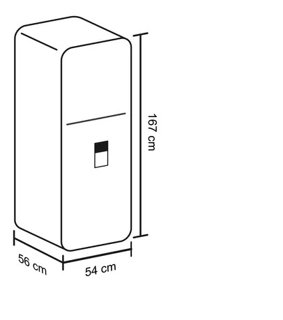 Nevera Haceb Negra De 241 L Se Da Mi Ne R2 (54 Cm)