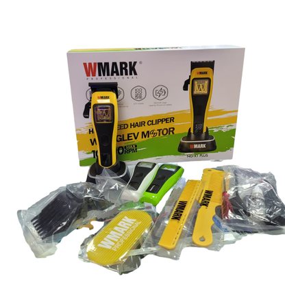 Maquina De Motilar Wmark X1 Plus - Con 3 Tapas Amarilla
