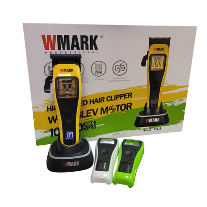 Maquina De Motilar Wmark X1 Plus - Con 3 Tapas Amarilla