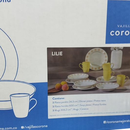 Vajilla Corona Lilie