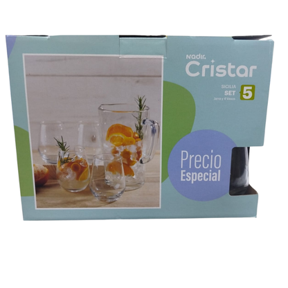 Juego De Vasos + Jarra Silicia