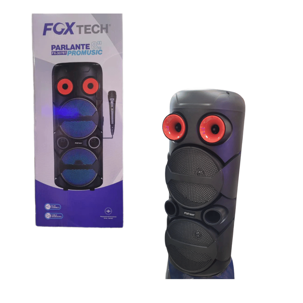 Parlante Torre 2x8" Fox Tech