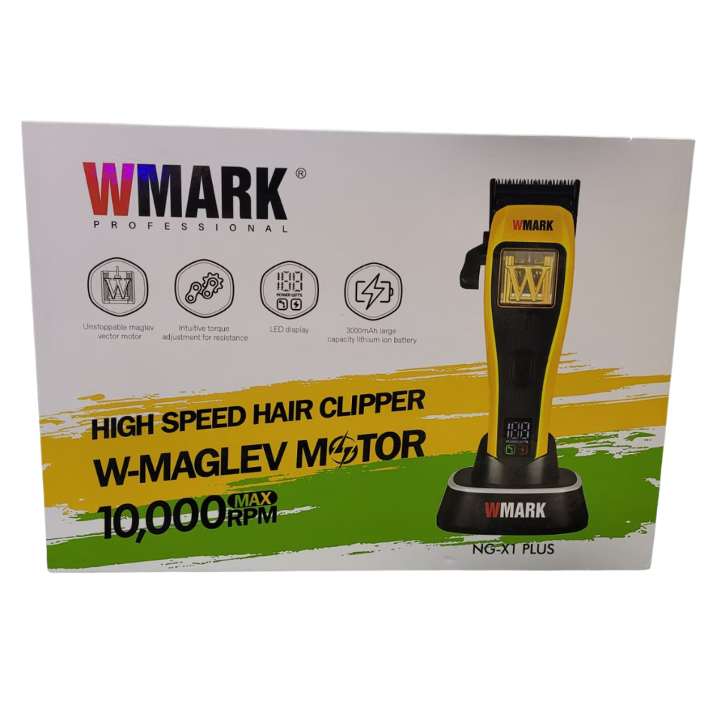 Maquina De Motilar Wmark X1 Plus - Con 3 Tapas Amarilla