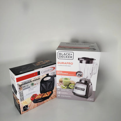 COMBO LICUADORA BLACK DECKER + SANDUCHERA CASALLINI