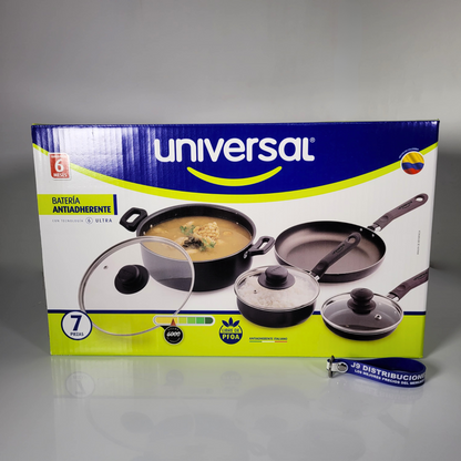 JUEGO DE OLLA UNIVERSAL 7 PIEZAS