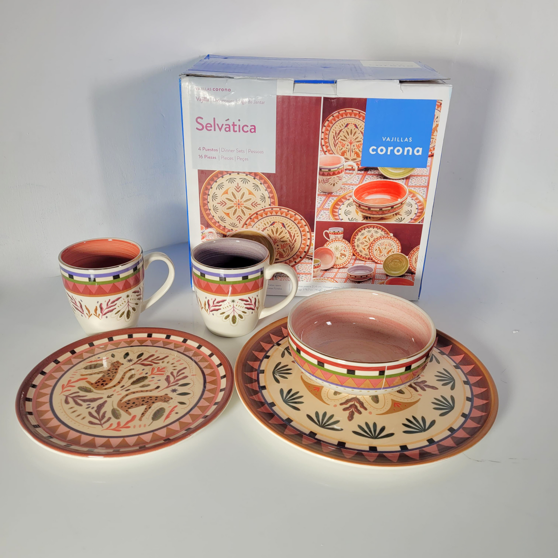 Vajilla Corona Selvática – J9 DISTRIBUCIONES - Main Image