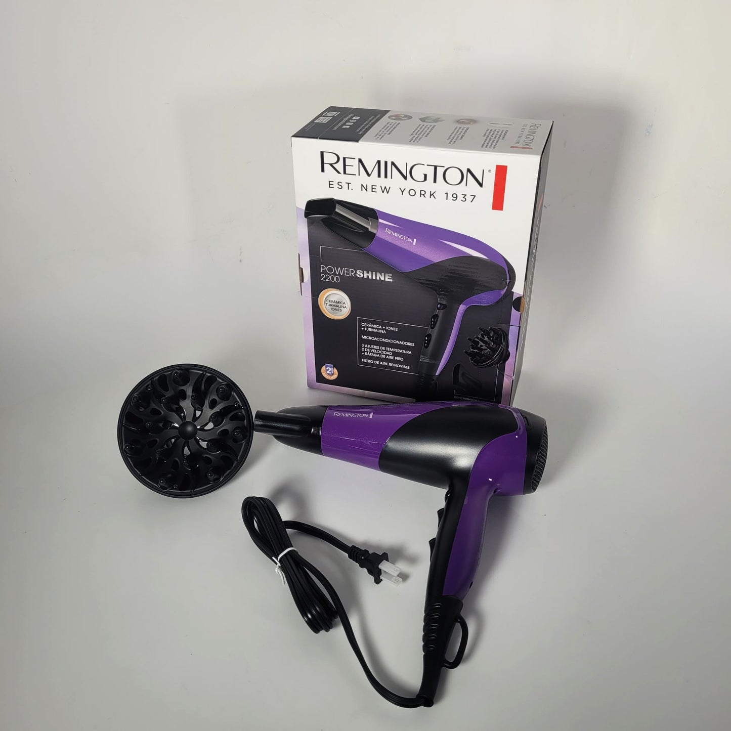 SECADOR DE CABELLO REMINGTON MORADO