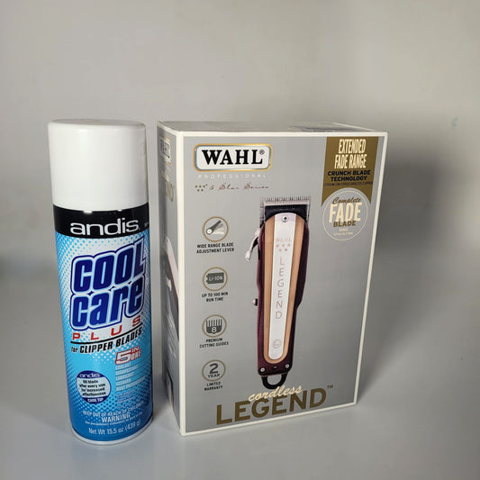 COMBO MAQUINA WAHL LEGEND INALAMBRICA OBSEQUIO TARRO COOL CARE