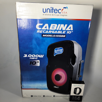 COMBO CABINA UNITEC 10" OBSEQUIO BANDA SAMART M4