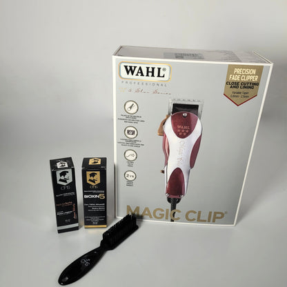 COMBO WAHL MAGIC CLIP OBSEQUIO MINOXIDIL CMS + HIDRATADOR + CEPILLO BARBA