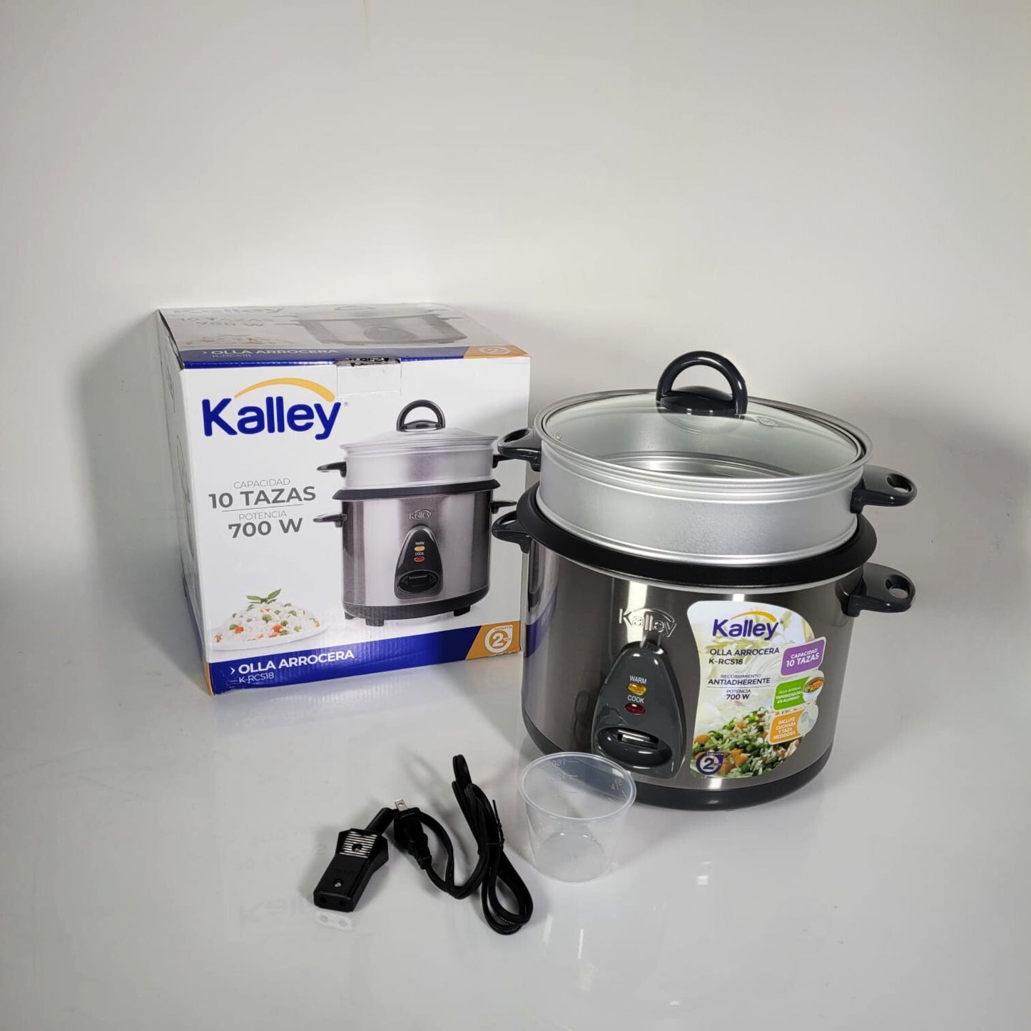 ARROCERA KALLEY 10 TAZAS ACERO