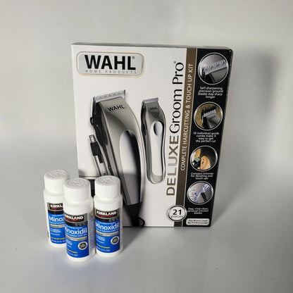 COMBO WAHL DELUXE +3 TARROS MINOXIDIL