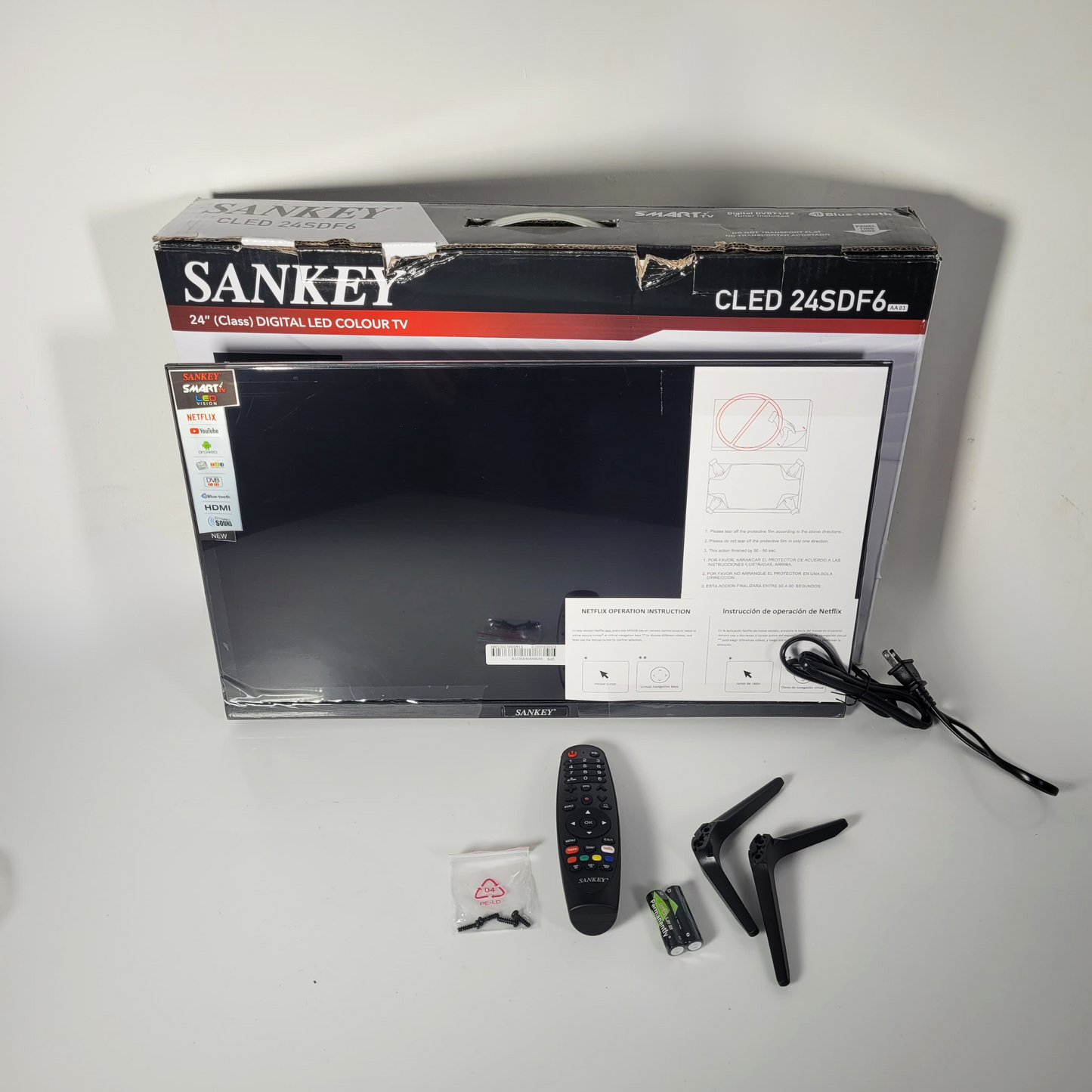 TELEVISOR  SANKEY 24" SMART TV