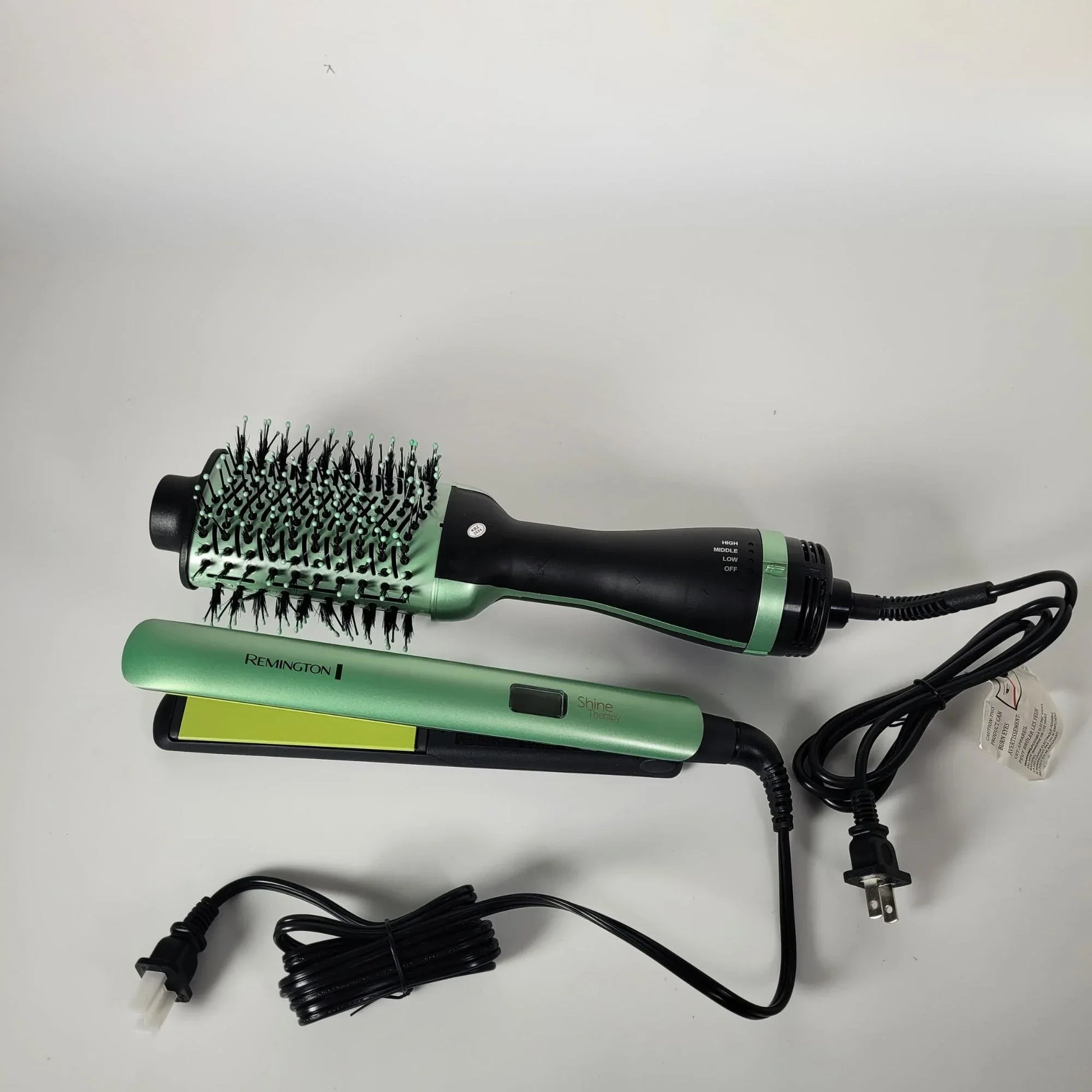 Combo Plancha Remington Aguacate Cepillo Secador Aguacate – J9