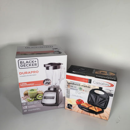 COMBO LICUADORA BLACK DECKER + SANDUCHERA CASALLINI