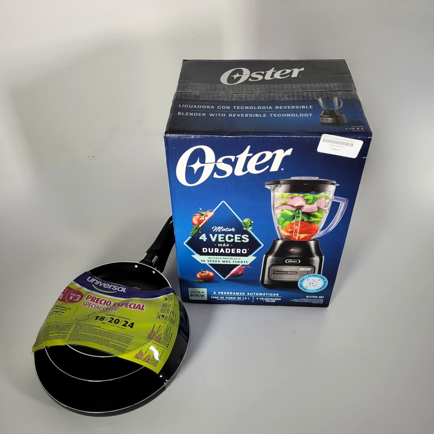 COMBO LICUADORA OSTER REVERSIBLE + SARTEN UNIVERSAL X3