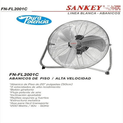 Ventilador Sankey Industrial 20" 200w