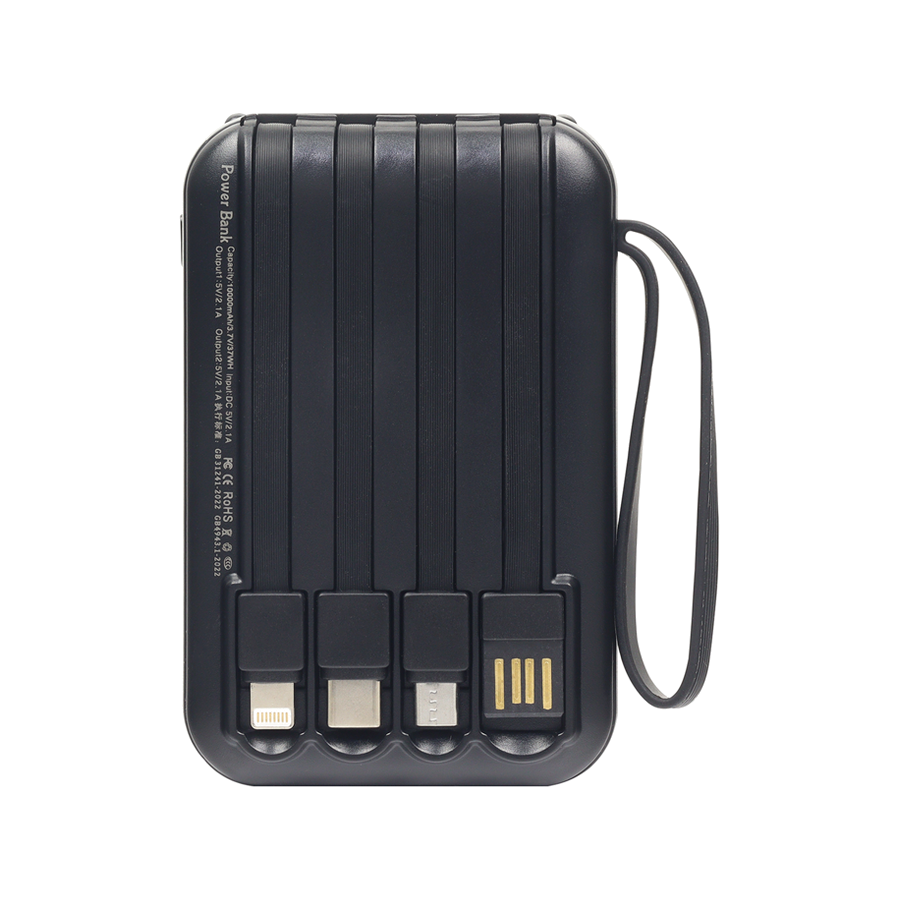 Power Bank Jaltech YM933 De 10.000 mAh Con 4 Cables Integrados