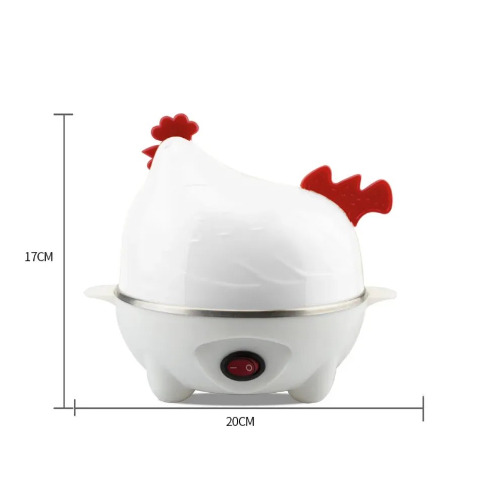 Hervidor Eléctrico De Huevos TS1028 Para 7 Huevos Diseño Gallina