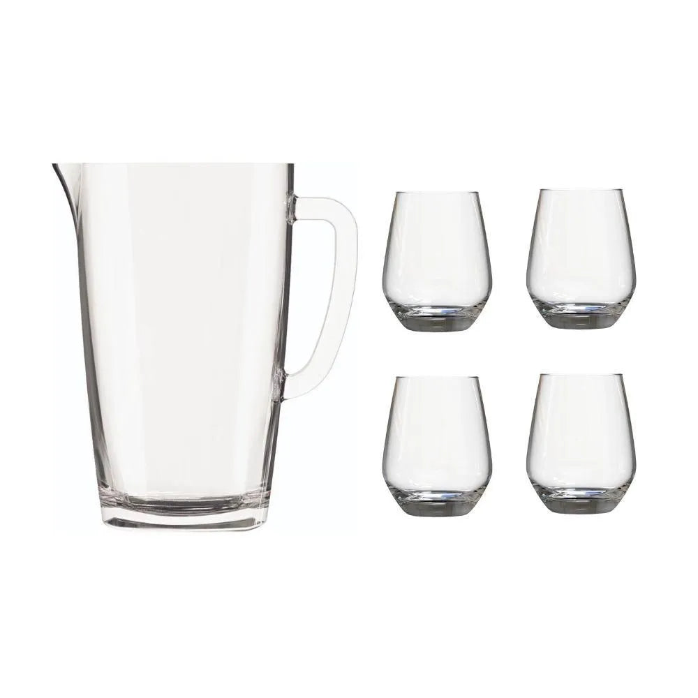 Juego De Vasos + Jarra Silicia