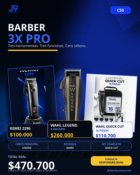Combo Barber 3X PRO