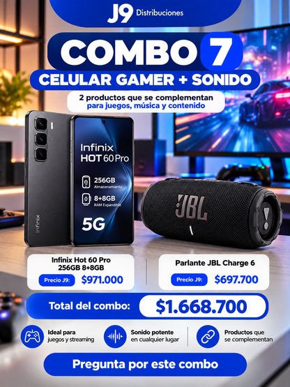Combo 7 Celular Gamer + Sonido