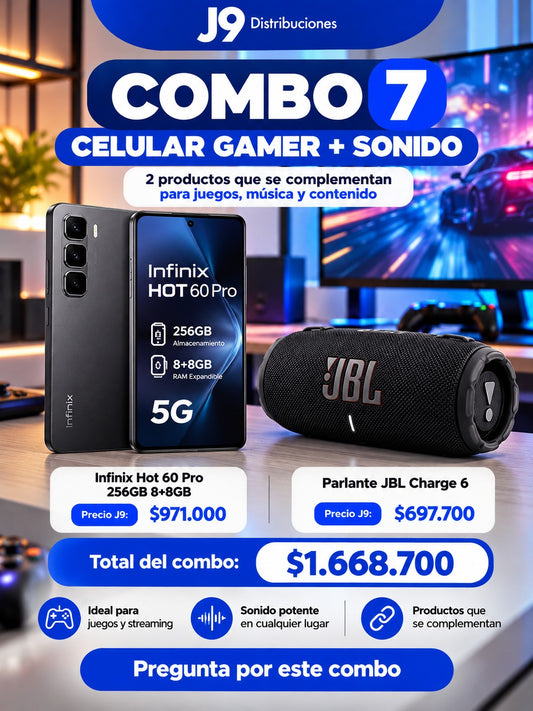 Combo 7 Celular Gamer + Sonido