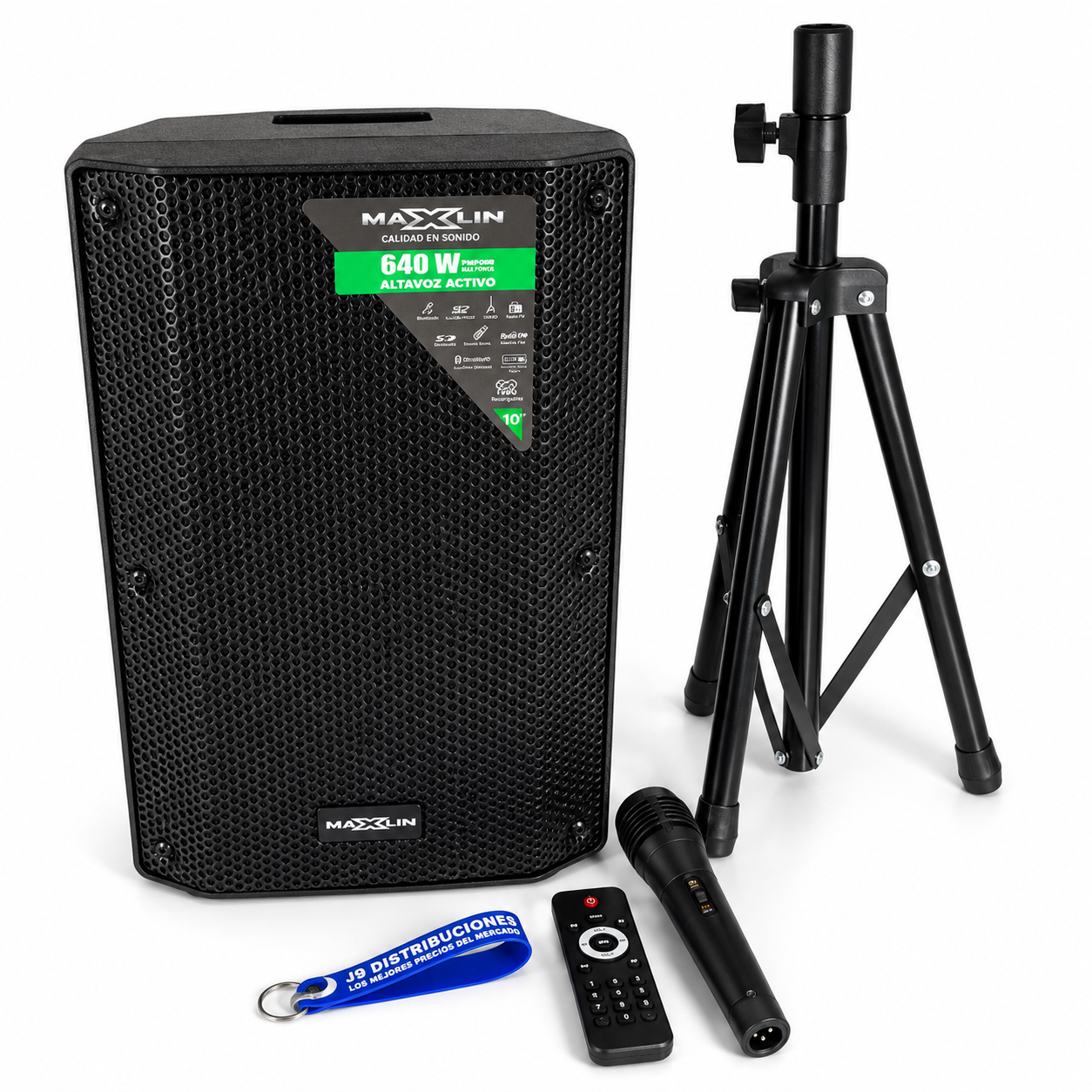 Cabina De Sonido Maxlin 10" 640w