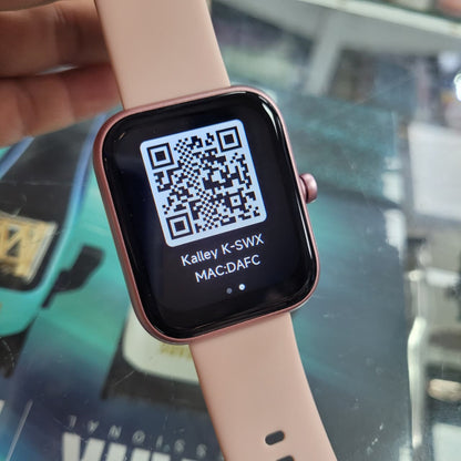 Reloj Smart Cuadrado Kalley K-watch Rosado Contesta Llamadas