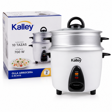 Arrocera Kalley 10 Tazas Blanca