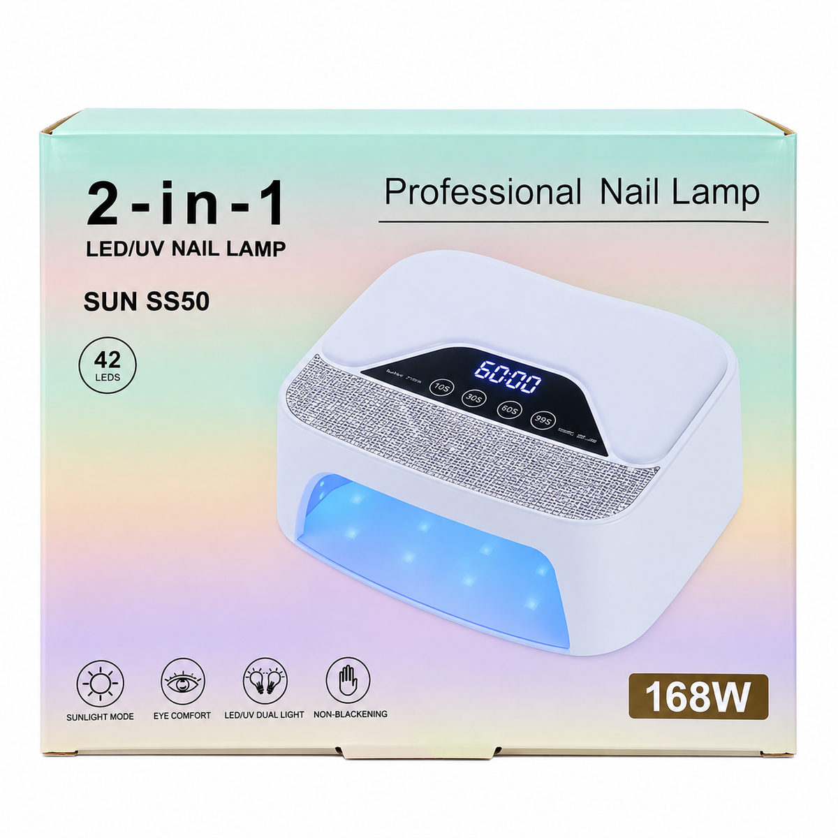 Lámpara UV LED Para Uñas SUN S50 De 168 W Con 42 Leds