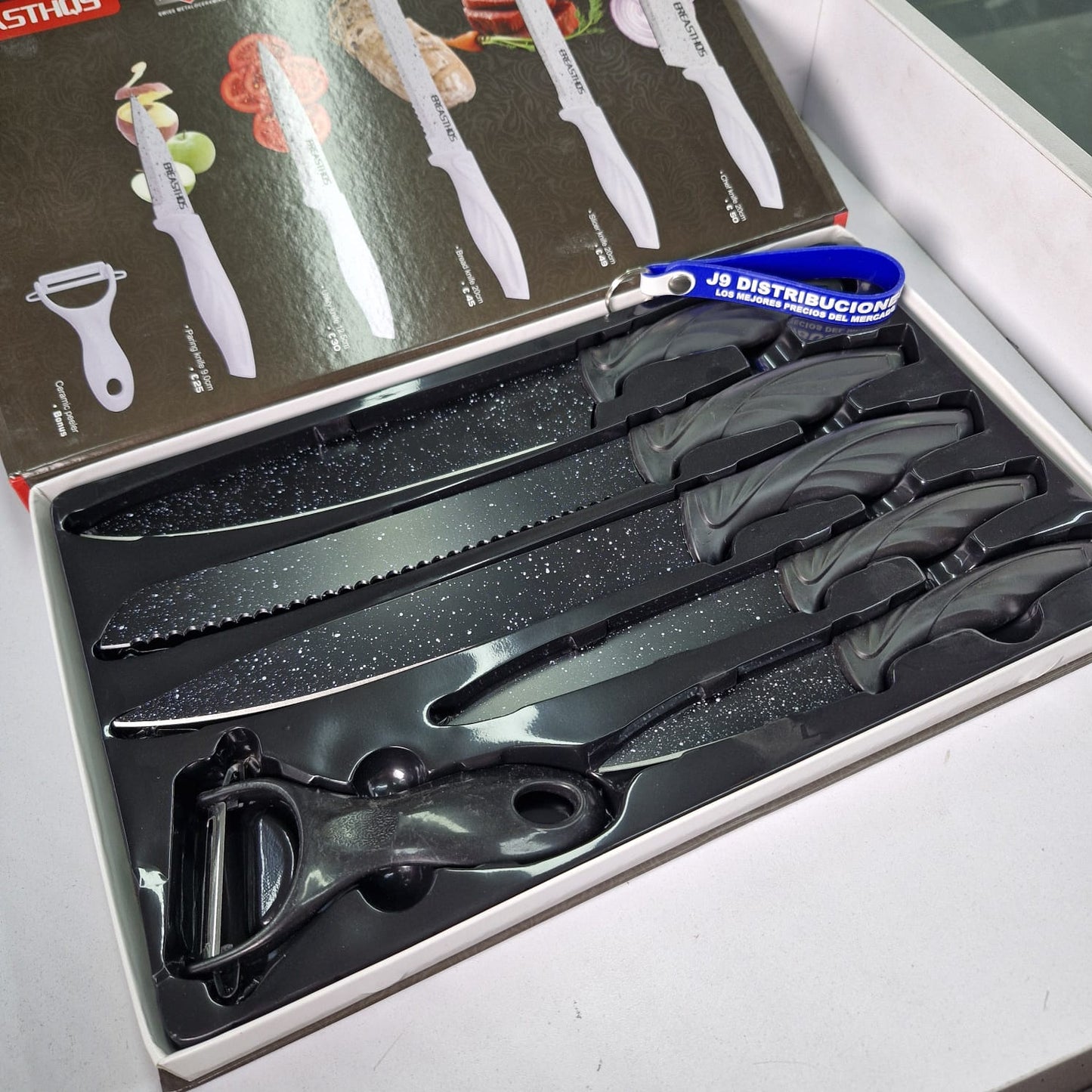Set Cuchillos 6 Piezas Con Pelapapas 9200