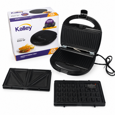 Sanduchera Kalley K-SM3 3 en 1