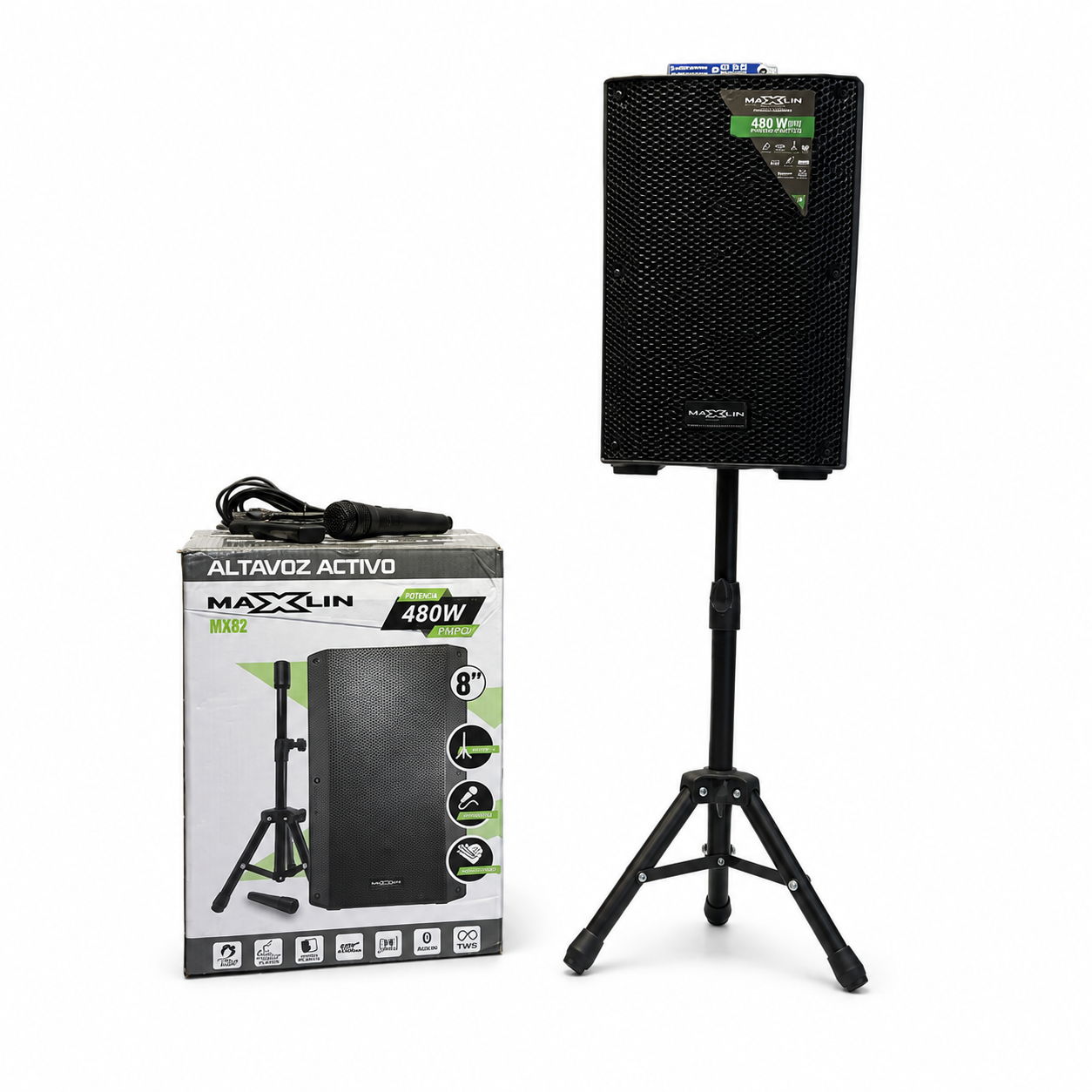 Cabina De Sonido Maxlin 8" 480w