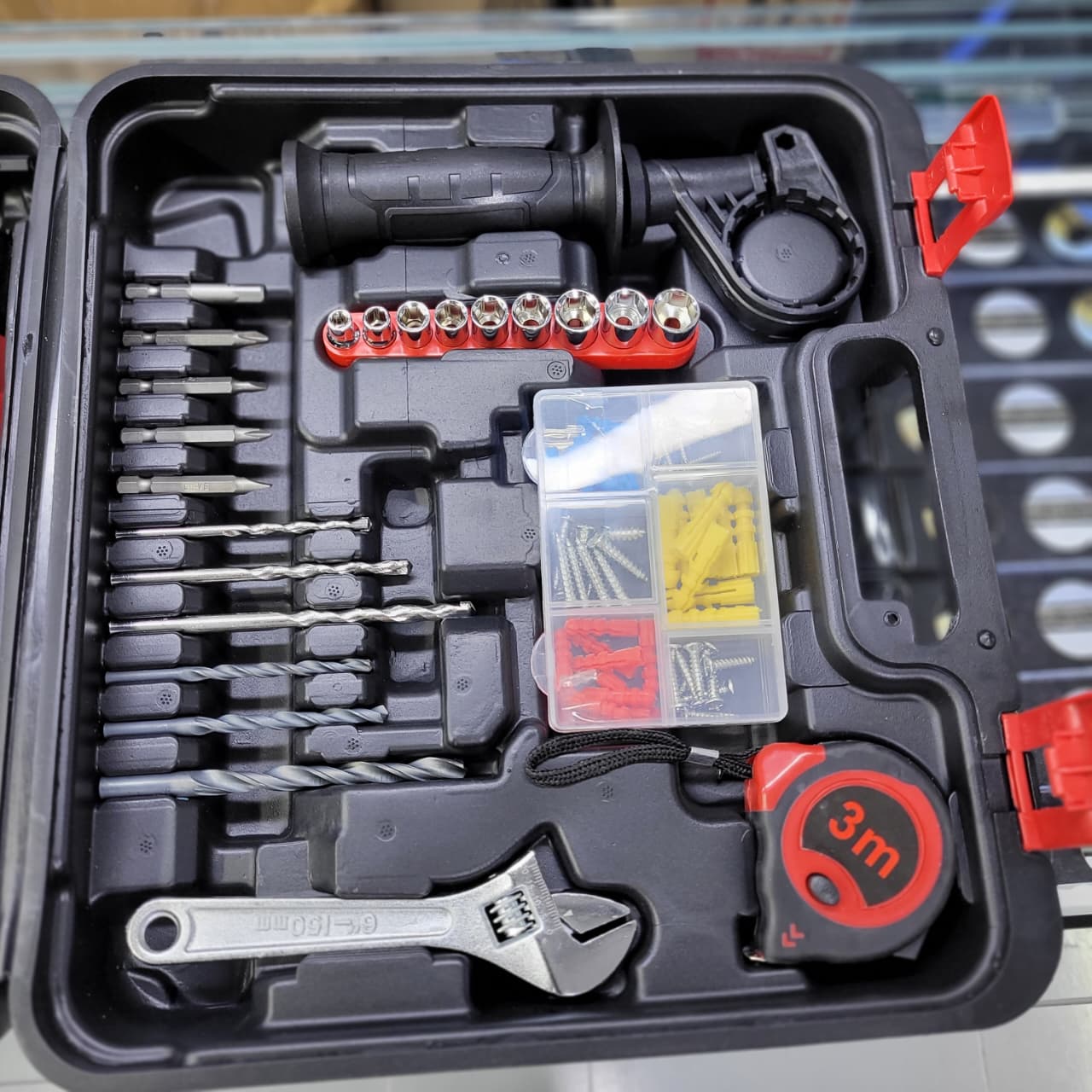 Taladro Kalley Percutor Con Kit Herramientas