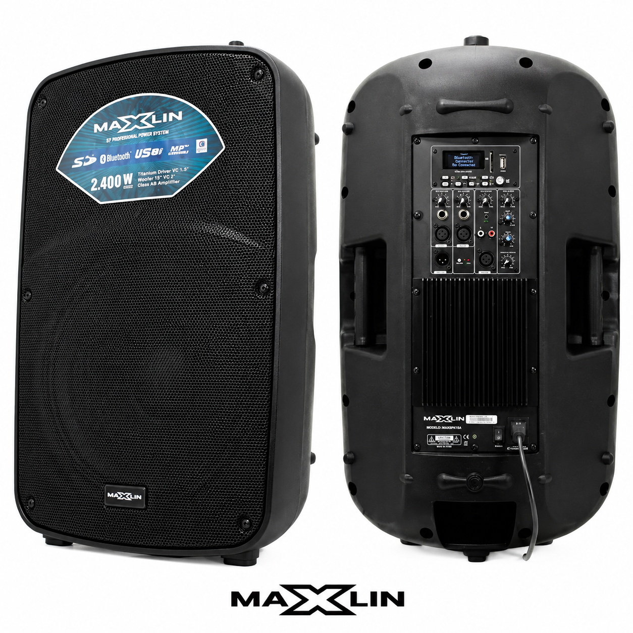Cabina De Sonido Maxlin 15" 900k