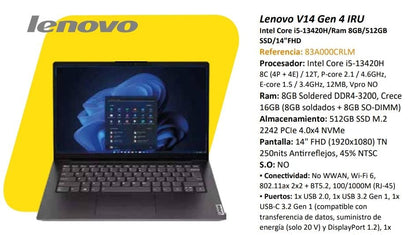 COMPUTADOR LENOVO V14 GEN 4 IRU
