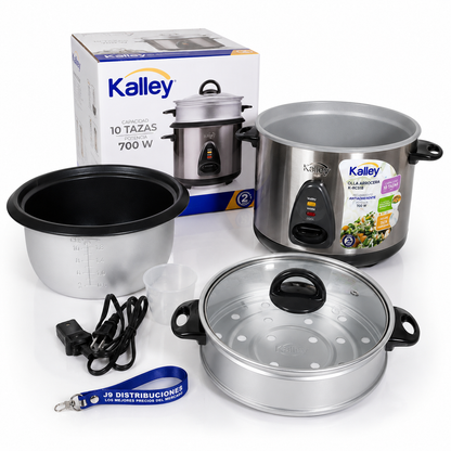 Arrocera Kalley 10 Tazas Acero