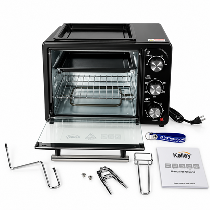 Horno Tostador Kalley K-MHE18N De 18 Litros 1200 W Rostizador