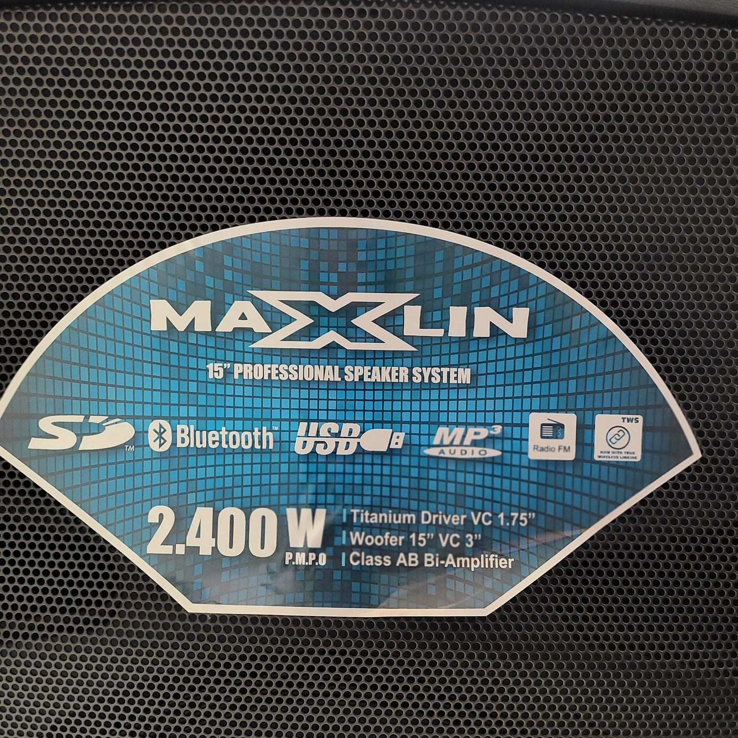 CABINA DE SONIDO MAXLIN 15" 900K